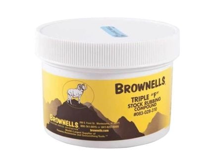 Brownells Triple F Stock Rubbing Compound, 10 oz