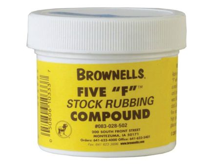 Brownells Five F Stock Rubbing Compound, 2 oz