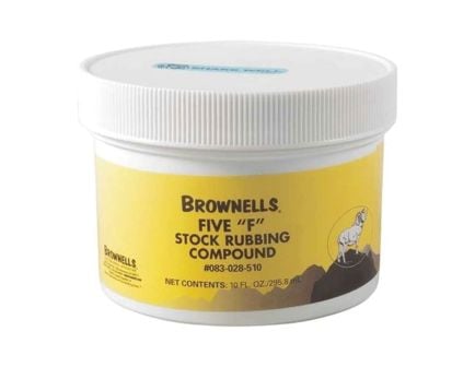 Brownells Five F Stock Rubbing Compound, 10 oz