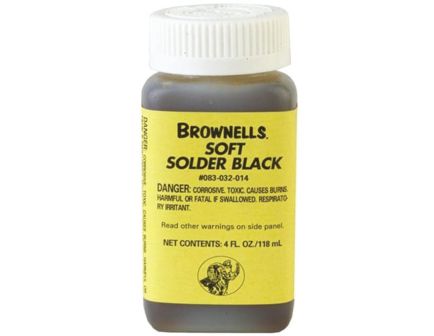 Brownells Soft Solder Black, 4 oz Bottle