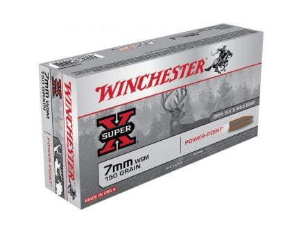Winchester 7mm Winchester Short Magnum 150gr Power Point Ammunition ...