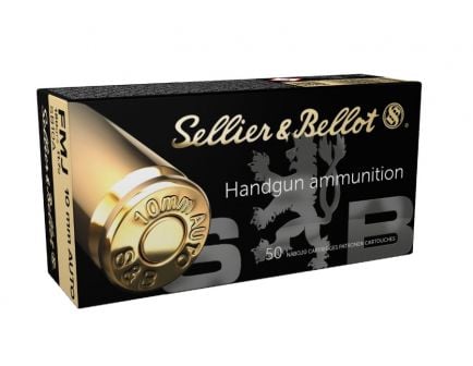 Sellier & Bellot 10mm Auto 180gr FMJ Ammunition, 50 Round Box - SB10A