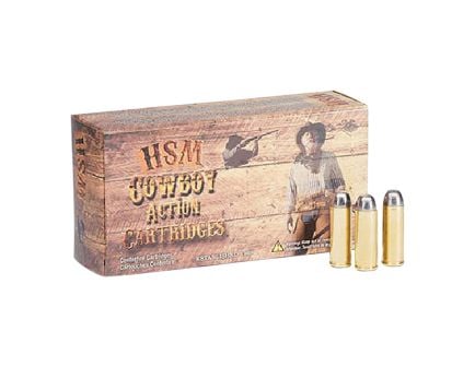 HSM Ammunition Cowboy Action .38 Special 148gr SWC Handgun Ammo, 50Rds