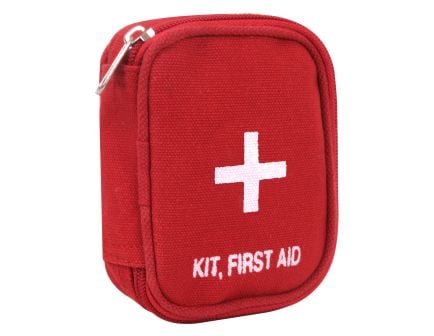 Rothco Military Zipper First Aid Kit Pouch - Red