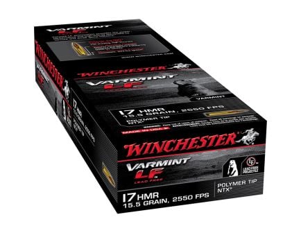 Winchester Varmint LF 17 HMR 15.5 gr NTX Ammo, 50 rds - S17HMR1LF