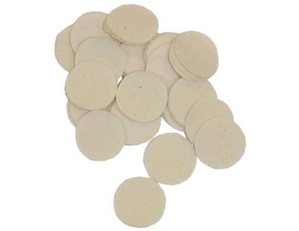 Brownells .35 Cal/.30 Cal 1.25" Heavy-Duty Round Patch, White Pack of 1000