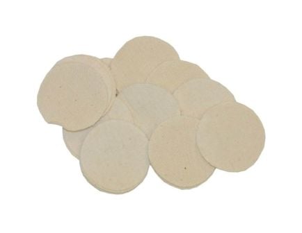 Brownells .50 Cal/.40 Cal 2" Heavy-Duty Round Patch, White Pack of 1000