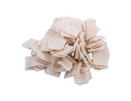 Brownells .25 Cal/.22 Cal 0.88" x 0.88" Heavy-Duty Square Patch, White Pack of 1000