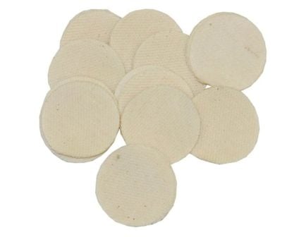 Brownells .40 Cal/.35 Cal 1.50" Heavy-Duty Round Patch, White Pack of 100
