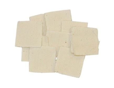 Brownells .40 Cal/.35 Cal 1.50" x 1.50" Heavy-Duty Square Patch, White Pack of 100