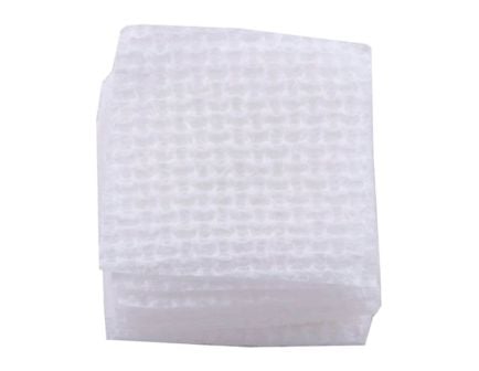 Brownells .25 Cal/.22 Cal 1.13" x 1.13" Square Cross-Lock Patch, White Pack of 1000
