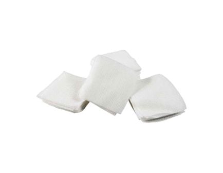 Brownells .50 Cal/.40 Cal 2.50" x 2.50" Square Cross-Lock Patch, White Pack of 1000