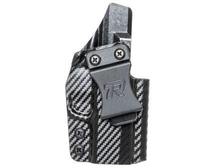 Rounded Gear Springfield Hellcat Pro IWB Holster RH Kydex Carbon Fiber Black - Comfortable and Secure Carry - SFAHELLCATPROCFRHVAR