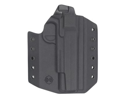 C and G Holsters Covert Sig Sauer 1911 OWB Holster RH Kydex Black - Secure and Efficient Carry - 0354100