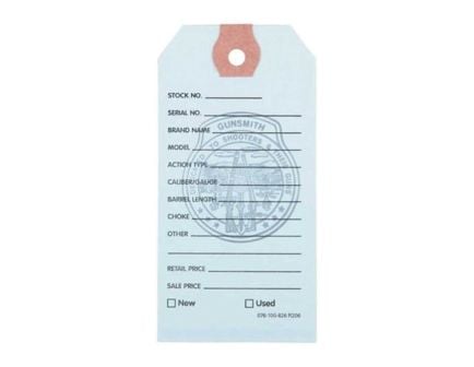 Brownells 3.75" x 1.88" Gun Price Tag, Light Blue Pack of 100