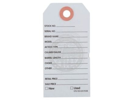 Brownells 3.75" x 1.88" Gun Price Tag, Light Blue Pack of 500