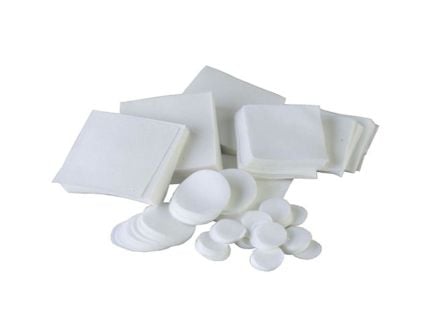 Brownells .17 Cal/.20 Cal 0.75" Round Twill Patch, White Pack of 1000