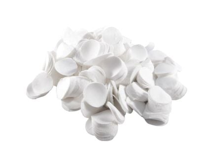 Brownells .22 Cal/.243 Caliber 1.13" Round Twill Patch, White Pack of 1000