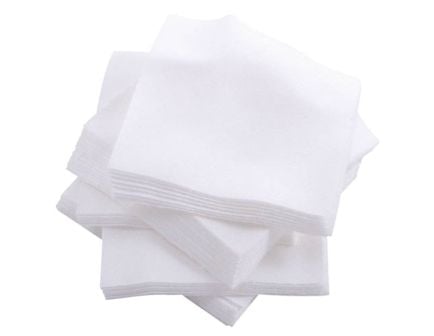 Brownells .40 Cal/10mm 2.50" x 2.50" Square Twill Patch, White Pack of 1000