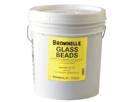 Brownells #60-100 Glass Bead, 50 lb Sealed Pail