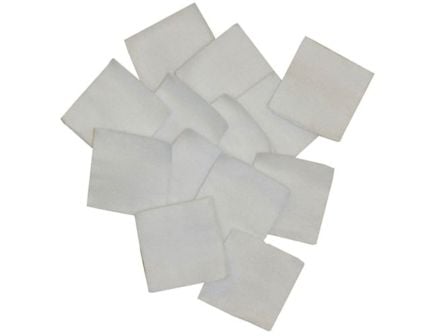 Brownells .270 Cal/.22 Cal/6.8mm 1.38" x 1.38" Square Patch, White Pack of 1000