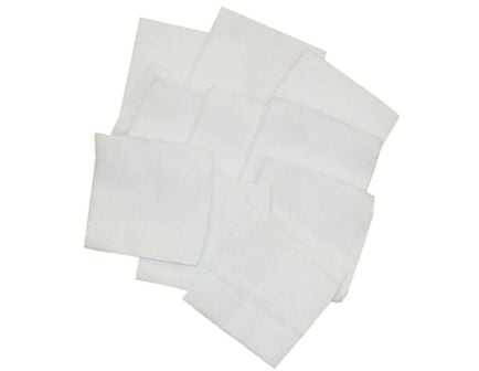 Brownells 12 Gauge/16 Gauge 3" x 3" Square Patch, White Pack of 1000