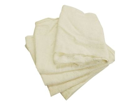 Brownells 13" x 13" Non-Dyed Shop Cloth, White Pack of 12