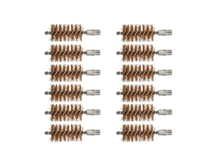 Brownells 10 Gauge 5/16-27 Male Double-Tuff Bronze Bore Brush, Pack of 12