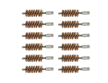 Brownells 28 Gauge 5/16-27 Male Double-Tuff Bronze Bore Brush, Pack of 12