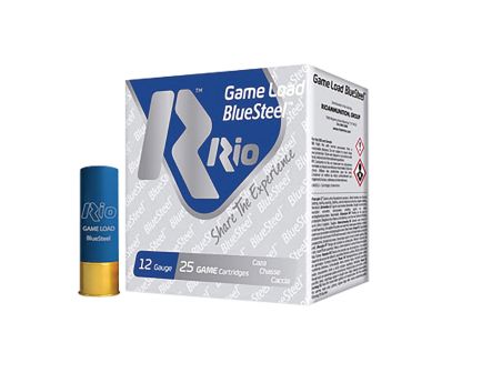 Rio Outdoors Game Load BlueSteel 12 Gauge 2-3/4" #5 1-1/8 oz Shotshell, 25rds - GLBS325