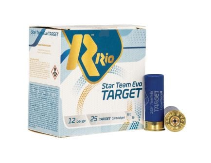 Rio Outdoors Corp Star Team Evo Target Long Range 12 Gauge 2-3/4" #8 1-1/8 oz 25rds Training Ammo - Precision Target Training Ammo - STT32LR8