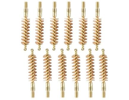 Brownells .38 Caliber/.357 Cal/9mm #8-32 Male Special Line Bore Brush, Pack of 12