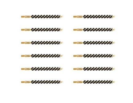 Brownells .243 Caliber/.25 Cal/6mm #8-32 Male Heavy Weight Bore Brush, Pack of 12