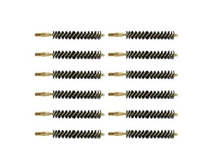 Brownells .35 Cal/.38 Caliber/.357 Cal #8-32 Male Heavy Weight Bore Brush, Pack of 12