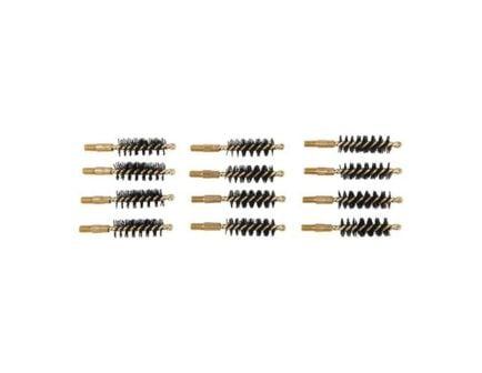 Brownells .38 Caliber/.357 Cal/9mm #8-32 Male Heavy Weight Bore Brush, Pack of 12