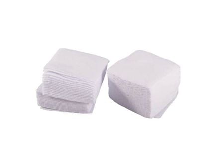 Brownells .35 Cal/20 Gauge 2.50" x 2.50" Square Flannel Patch, White Pack of 100