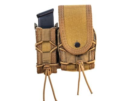 High Speed Gear Leo Taco Magazine and Handcuff Pouch - Coyote Brown Versatile Tactical for Magazines and Handcuffs - 10PC00CB