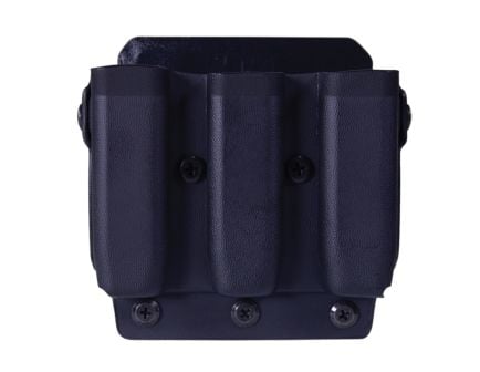 High Speed Gear Uniform PLM Belt Mount Size 1 Triple Magazine Pouch - Black High-Capacity - 42P113BK