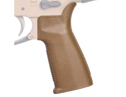 Reptilia LLC CQG-L Pistol Grip Fits Knight's Armament SR25, Field Drab - Comfortable and Secure Handling - 100-135