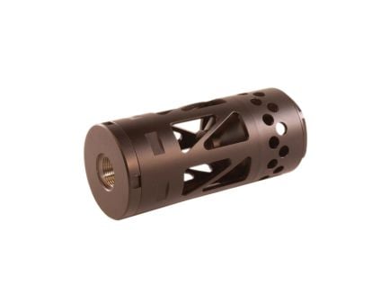 Energetic Armament SOB Muzzle Device Flash Can 1/2-28, Black - Reduced Muzzle Flash for Improved Concealment - EA31