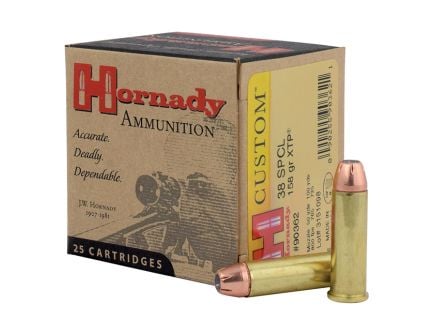Hornady 38 Special 158gr XTP Custom Pistol Ammunition 25rds - 90362
