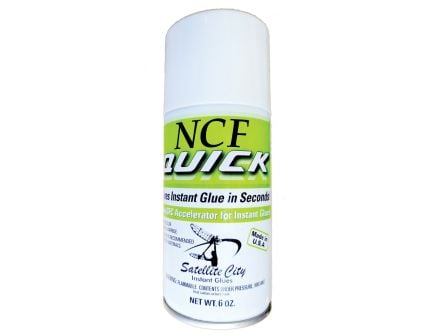 Satellite City NCF Quick Aerosol CA Glue Accelerator, 6 oz Aerosol Can Pack of 12