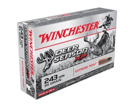 Winchester 243 95gr Deer Season XP, 20 Round Box - X243DS