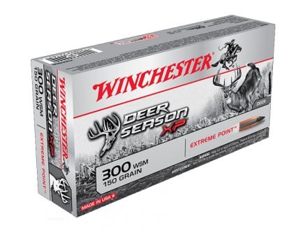 Winchester 300 WSM 150gr Deer Season XP Ammunition, 20 Round Box - X300SDS