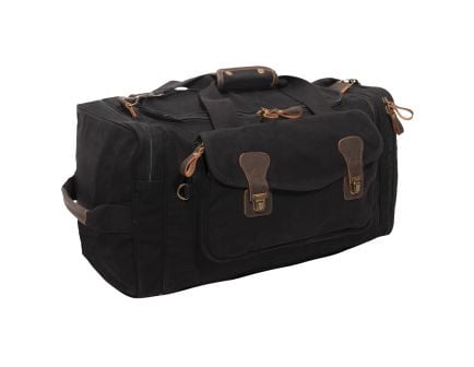Rothco Canvas Extended Stay Travel Duffle Bag - Black