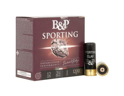 B&P Sporting 12 Gauge 2-3/4" #8 1 oz 25rds Shotshell - Premium Sporting Clays - 12B1SCL8