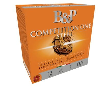 B&P Competition One Steel 12 Gauge 2-3/4" #7.5 1 oz 25rds Shotshell - Steel Shot Target Load - 12B1GCP7