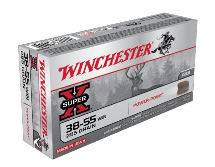Winchester 38-55 Super X 255gr PP Ammunition, 20 Round Box - X3855