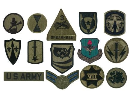 Rothco Subdued Military Assorted Military Patches - Pieces Per Pack 100 Pieces