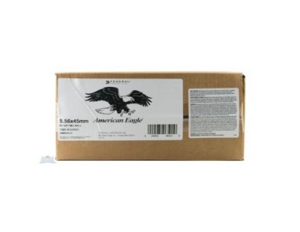American Eagle 5.56mm 62gr FMJ Steel Core Ammunition, 1000 Rounds 